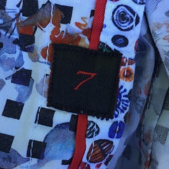 7 Downie St floral button front shirt XL - Picture 9 of 11